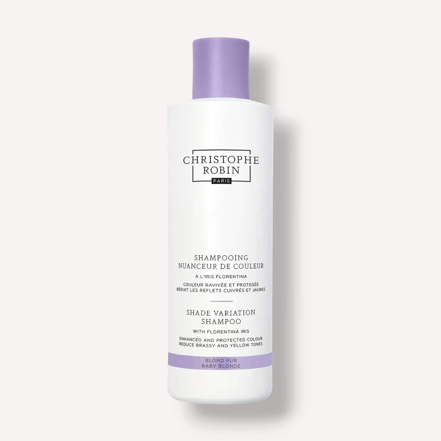 Christophe Robin Shade Variation Shampoo With Florentina Iris Baby Blonde