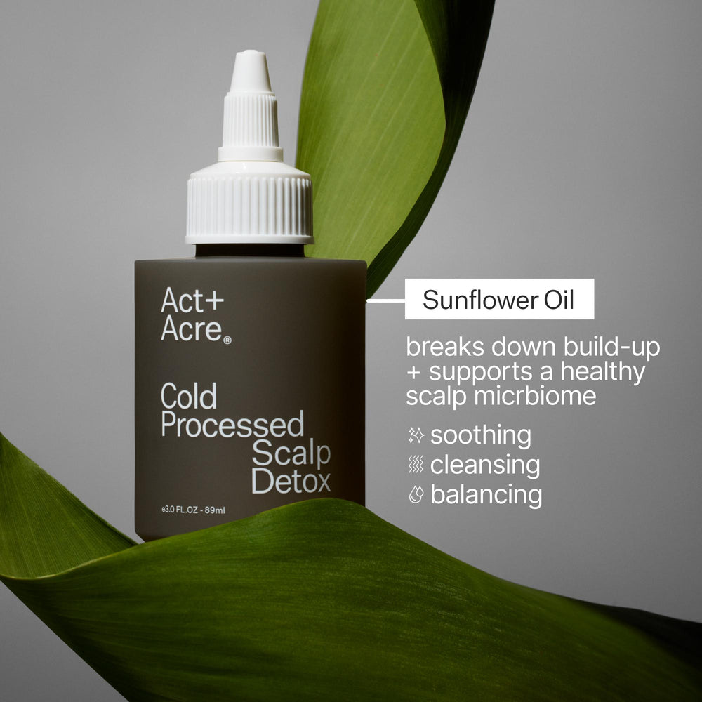 Act+Acre Cold Processed Vitamin E Scalp Detox Oil