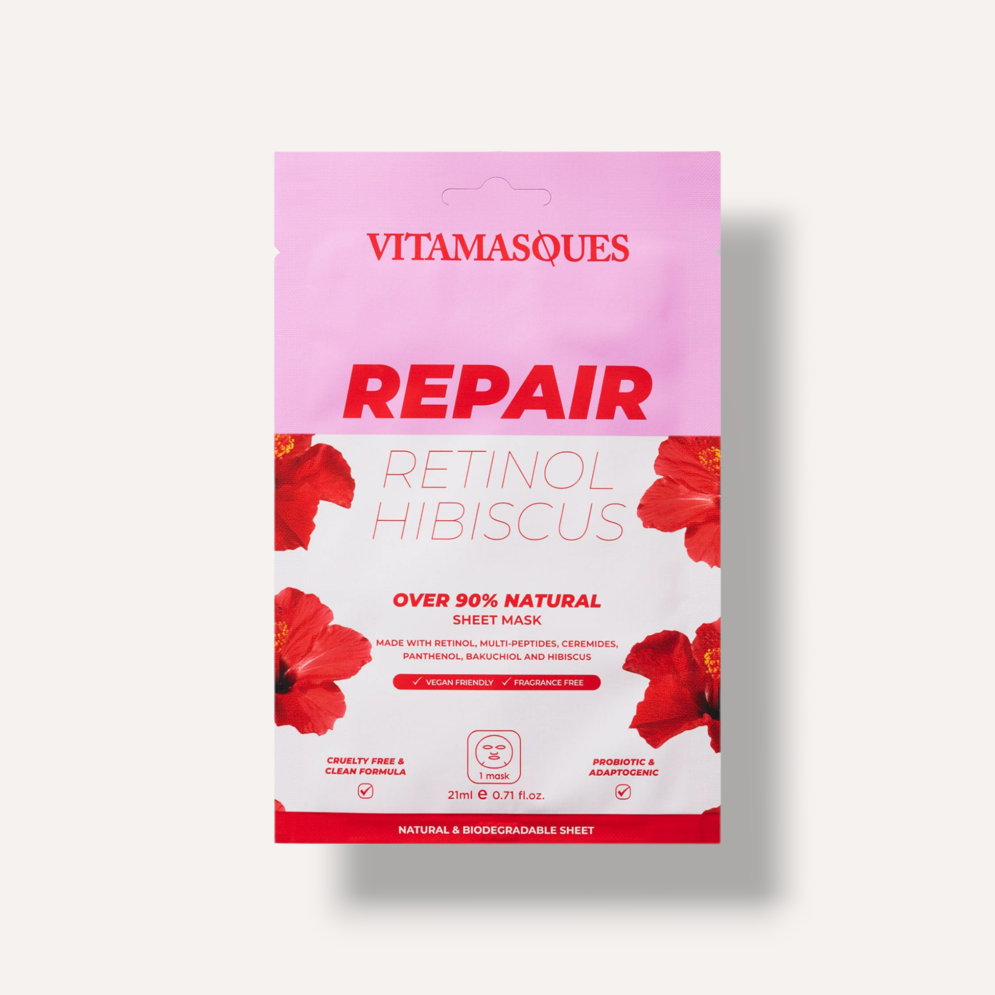 Vitamasques Repair Retinol Hibiscus Face Sheet Mask