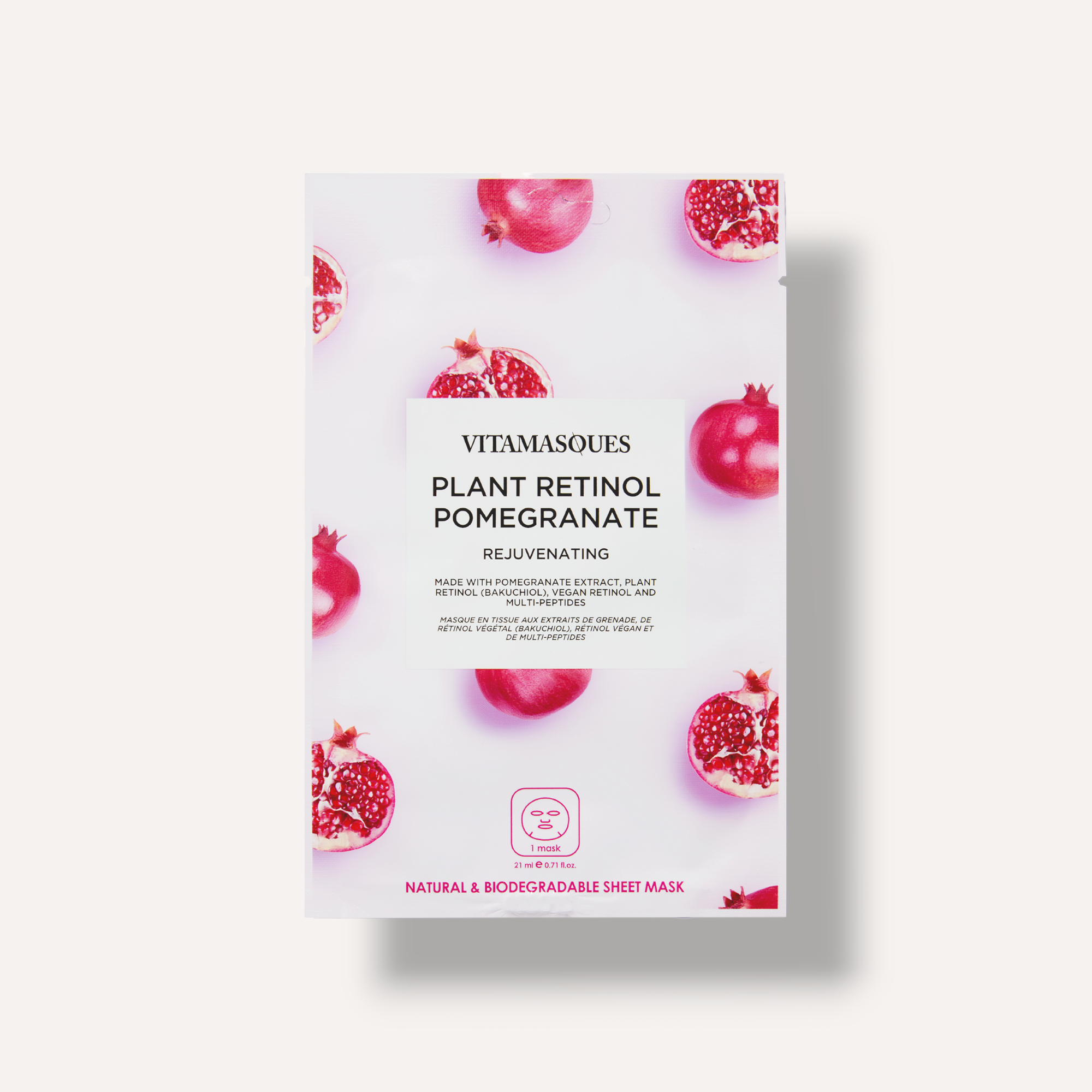 Vitamasques Retinol Pomegranate Face Sheet Mask