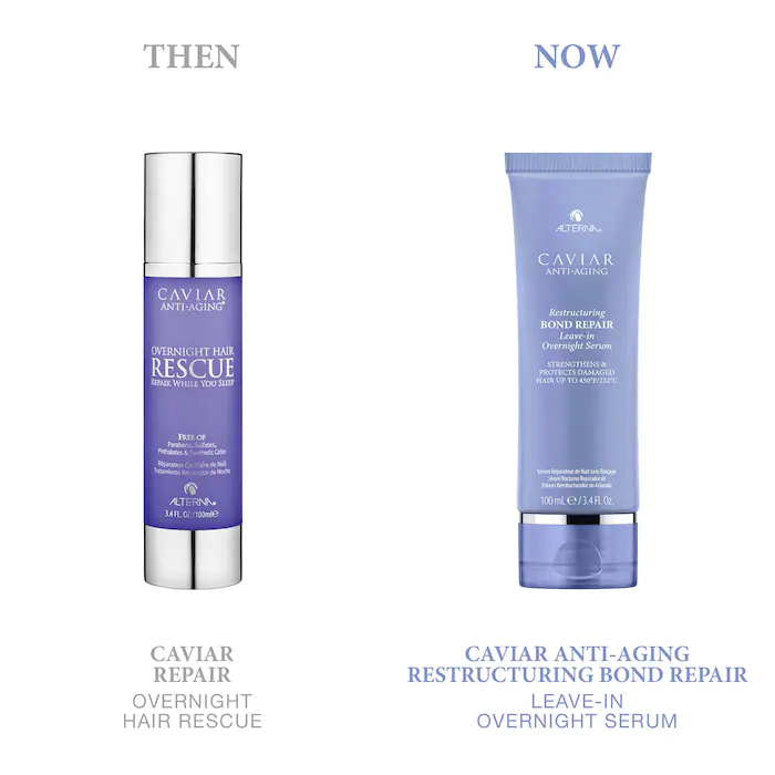 ALTERNA Haircare CAVIAR Anti-Aging Restructuring Bond Repair Leave-In Overnight Serum